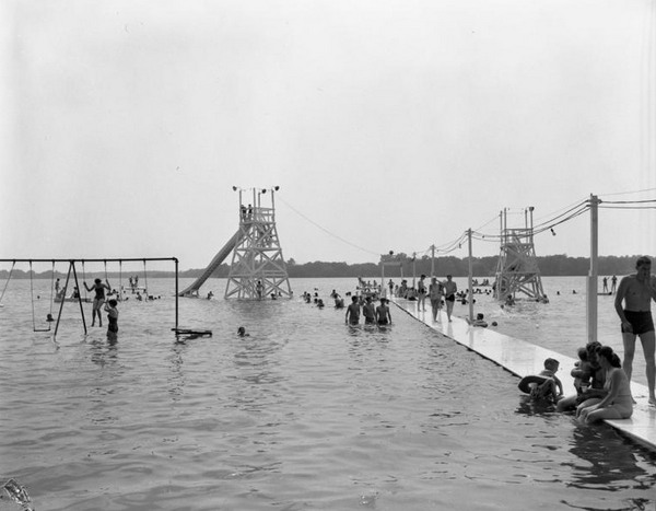 Groomes Bathing Beach - Old Photo (newer photo)